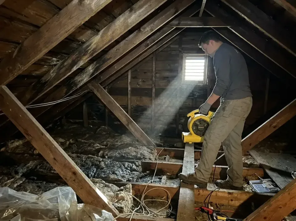 attic-water-damage-drying-proc-007 — frequently asked questions, Emergency Water Extraction & 24/7 Flood Response in Bartles…